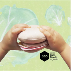 Comidita de tela, hamburguesa y papas fritas - comprar online