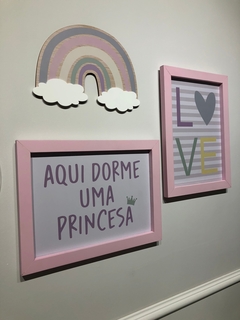 Kit Arco íris - PERSONALIZE COMO QUISER - Quadros - Porta maternidade - Frases Decorativas - Presentes | Sweet Decor