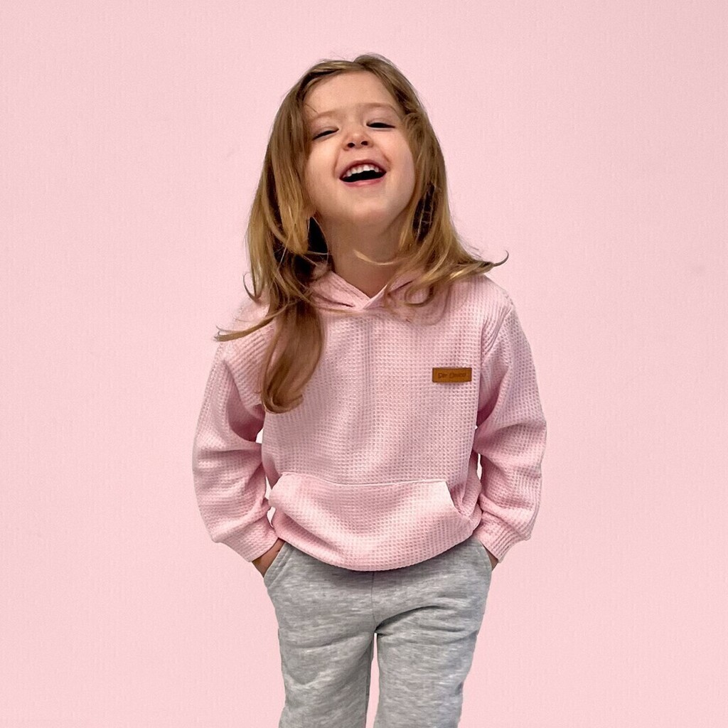 Buzo Waffle Canguro Rosa BB Comprar en Ser Unico