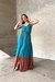 Vestido Luana Azul Tiffany/Caramelo na internet