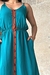 Vestido Luana Azul Tiffany/Caramelo - Verso Store │