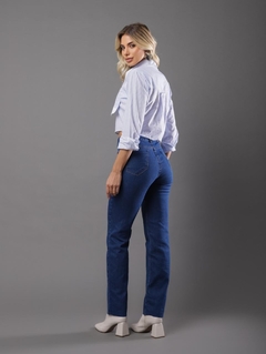calça jeans reta com elastano na internet