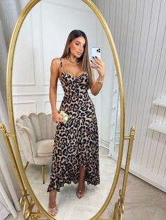 Vestido onça sales