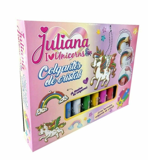 Juliana I love unicorns Colgantes de Cristal