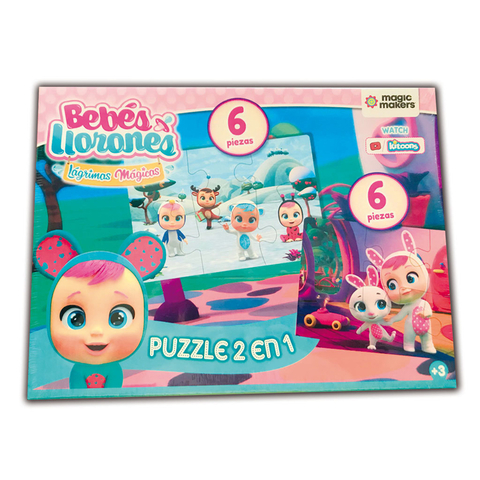 Bebes Llorones Lagrimas Mágicas - Puzzle 2 en 1