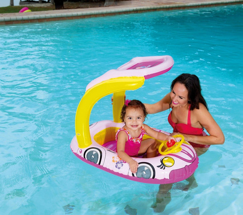 Bote Auto Rosa Inflable - Bestway