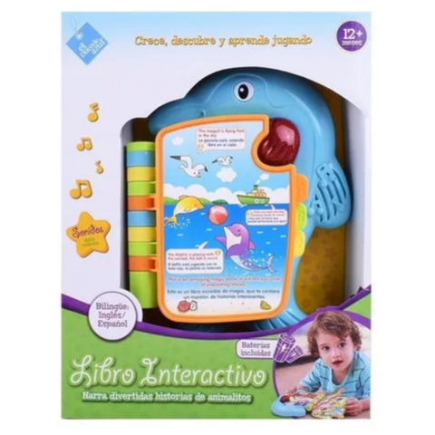 Libro Interactivo Bilingüe +12 meses - El Duende Azul