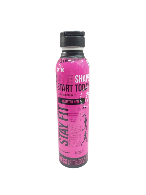 Botella de aluminio - Get in Shape rosa