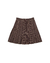 BROWN PLAID TENNIS SKIRT