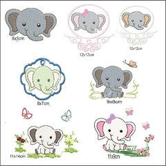 coleção de bordado elefantinho