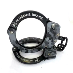 Urban camouflage handcuff in carbon steel 1020