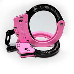 Pink W/Black Handcuffs in Carbon steel 1020 on internet