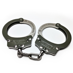 Olive W/Nickel handcuffs in carbon steel 1020 - buy online