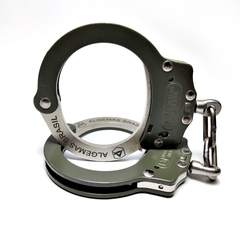 Olive W/Nickel handcuffs in carbon steel 1020 - buy online