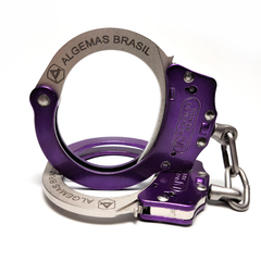 Purple W/Nickel Handcuffs in Carbon Steel 1020 - buy online