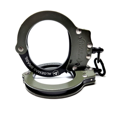 Olive handcuffs in carbon steel 1020 on internet