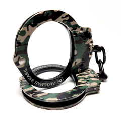 Jungle camouflage handcuff in carbon steel 1020 - buy online