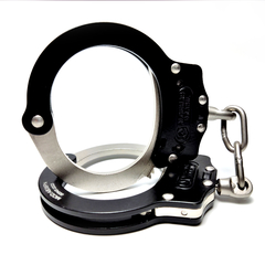Black W/Nickel Handcuff in Carbon Steel 1020 on internet