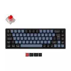 K6 Pro ISO ESPAÑOL QMK/VIA Fully Assembled Hot-Swappable RGB Backlight Aluminum Frame Keychron K Pro Mechanical Red Switch