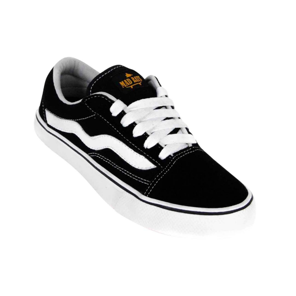 Tênis De Skatista Mad Rats Old School Preto Black Original