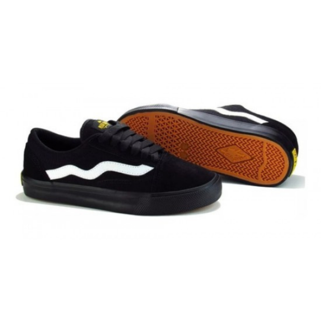 Tênis De Skate Mad Rats Slip On Black Preto Lona Original