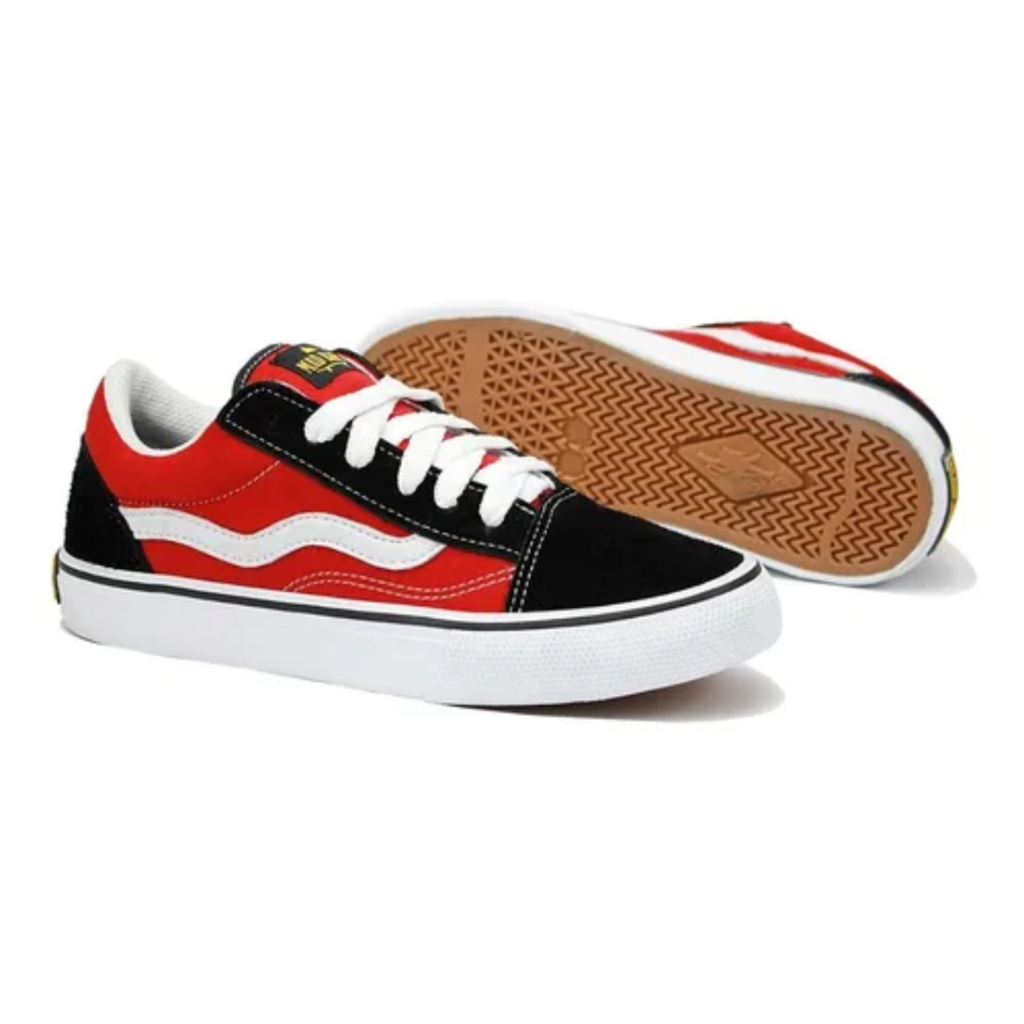 tênis unissex mad rats hi top old school vermelho - C&A