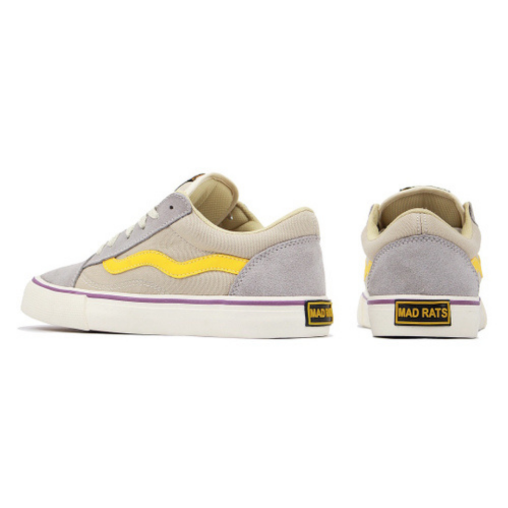 Tênis de Skate Slip On Rats Preto Amarelo