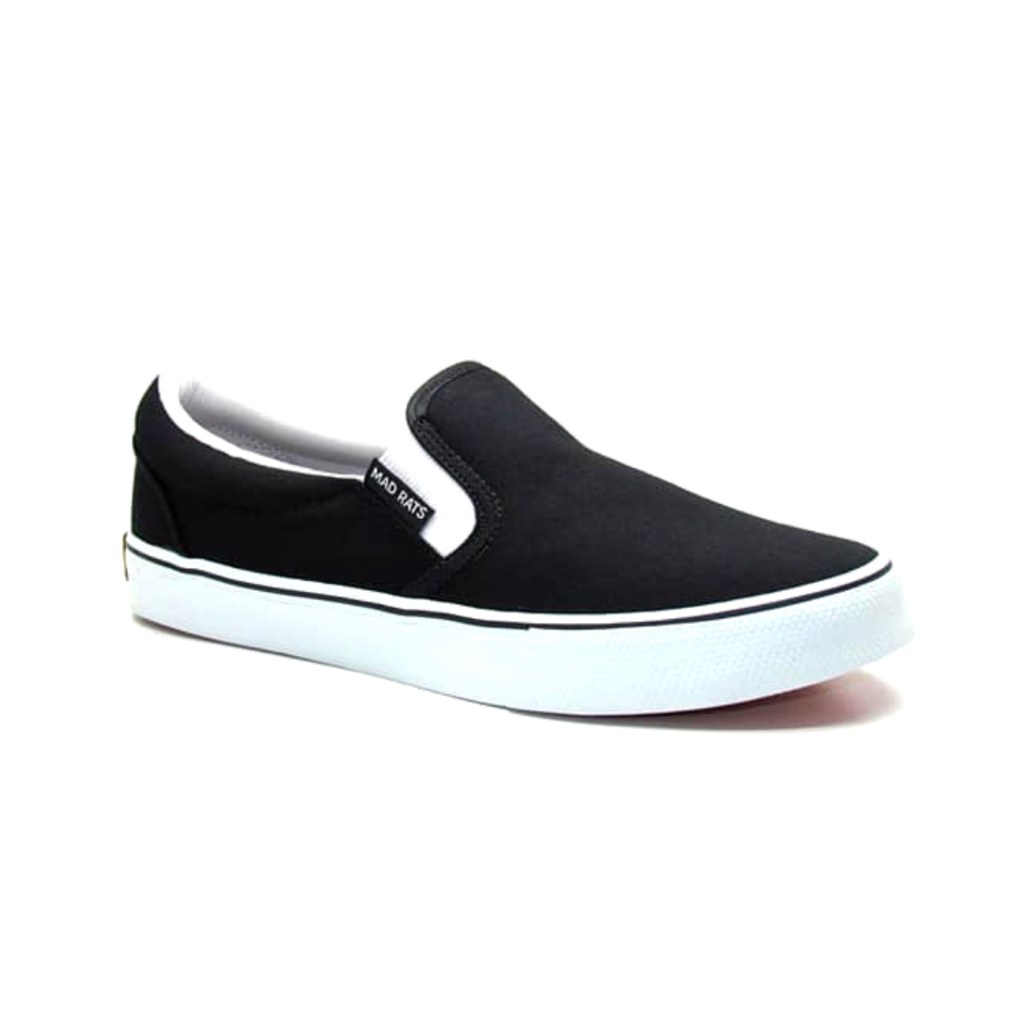 Tênis Mad Rats Slip On Xadrez - Preto+Branco