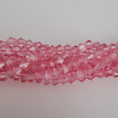 CRISTAL BICONO 4mm ROSA TRANSLUCIDO - CB404 - comprar online