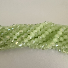 CRISTAL BICONO 4mm VERDE AGUA HIELO - CB411