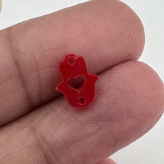 MANO HAMSA ROJA ACRILICO 10mm - PL73 - comprar online