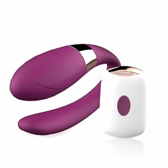 Vibrador de Casal Recarregável com Controle remoto 7 Vibrações Sex Massager - Dibee - Fabrica da Sedução