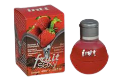 Fruit Sexy Gel Comestível Térmico 40 ml Intt - Fábrica da Sedução - Fabrica da Sedução Sex Shop - Vibrador, Plug, Acessórios, Cosméticos e Muito Mais