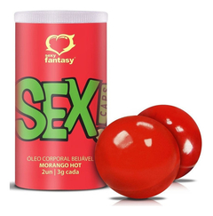 Bolinha Sex Caps Morango Hot - Sexy Fantasy