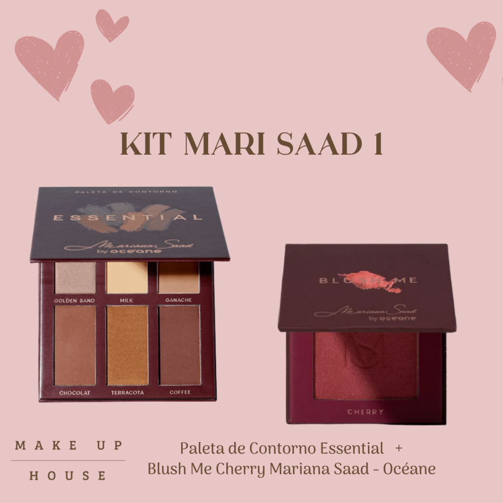 Kit Paleta de Contorno Essential + Blush Me Cherry Mariana Saad - Océane