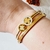 Bracelete Liso Banhado a Ouro 18k - Diva Flor Semijoias