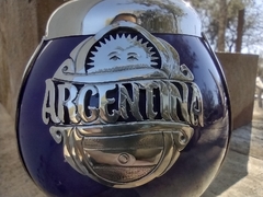 Mate Argentina. Cerámica y alpaca. Con bombilla en internet