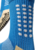 Meias Futebol Antiderrapante Cano Baixo - Azul com detalhes em branco e preto - comprar online