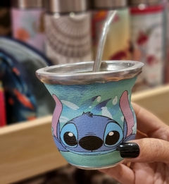 Mate de Vidrio c/Bombilla Stitch