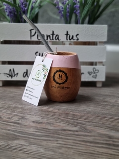 Mate De Madera c/ Bombilla - comprar online