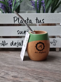 Mate De Madera c/ Bombilla