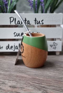 Mate De Madera c/ Bombilla - comprar online