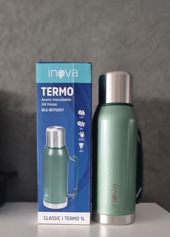 Termo 1lt de doble capa de acero inoxidable