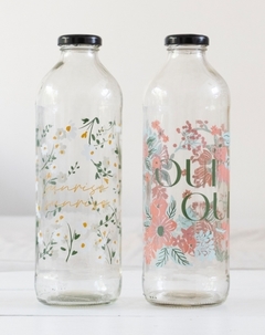 Botella vidrio deco - comprar online