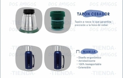 Termo 1lt de doble capa de acero inoxidable - Mi Matero