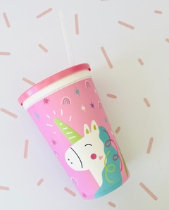 Vaso con sorbete Unicornio