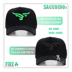 Boné Sacudido's Logo Preto e Verde Néon BN419SCD - comprar online