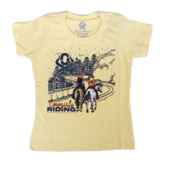 T-Shirts Ox Horns Infantil Menina Amarela 5221 na internet