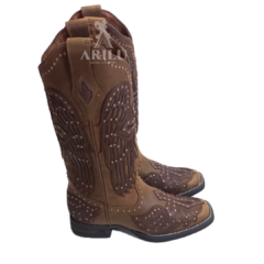 Bota Texana Goyazes Feminina Tabaco 204B 243202 - Agroarilu Moda Country