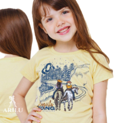 T-Shirts Ox Horns Infantil Menina Amarela 5221